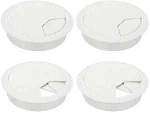 3.15 Inch/80mm Desk Grommet, 4Pcs Cable Grommet Wire Management Cable Hole Cover Cord Organizer for Office Home Table Countertop, White 3.15 Inch/80mm Desk Grommet, 4Pcs Cable Grommet Wire Management Cable Hole Cover Cord Organizer for Office Home Table Countertop, White