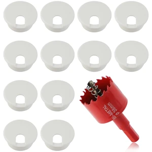 1.5 Inch(38mm) Desk Grommet,13 Pieces Cable Grommet, Desk Hole Cover for Cables with Hole Saw,Plastic Cable Cord Wire Hole Cover for Desk, Table,Cabinet,Countertop and Other Furniture(Whitek) 1.5 Inch(38mm) Desk Grommet,13 Pieces Cable Grommet, Desk Hole Cover for Cables with Hole Saw,Plastic Cable Cord Wire Hole Cover for Desk, Table,Cabinet,Countertop and Other Furniture(Whitek)