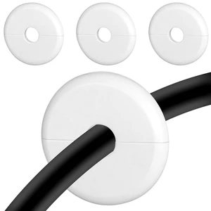 4PCS White Wall Grommet, 2.76'' Cable Hole Cover for Wall Cable Pass Through - Cord Hider Hider for Organizing TV Ethernet Starlink Cables, Protects Cords Decorates Holes 4PCS White Wall Grommet, 2.76'' Cable Hole Cover for Wall Cable Pass Through - Cord Hider Hider for Organizing TV Ethernet Starlink Cables, Protects Cords Decorates Holes