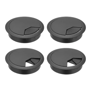 3.15 Inch/80mm Desk Grommet, 4Pcs Cable Grommet Wire Management Cable Hole Cover Cord Organizer for Office Home Table Countertop, Black 3.15 Inch/80mm Desk Grommet, 4Pcs Cable Grommet Wire Management Cable Hole Cover Cord Organizer for Office Home Table Countertop, Black