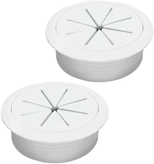 2 Pcs Desk Grommet 2" (50mm), Desk Hole Cover for Cables | White ABS Plastic Desk Hole Grommet, Cable Grommet for Office Home Table Cable, Detachable & Flexible Cable Cord Organizer 2 Pcs Desk Grommet 2" (50mm), Desk Hole Cover for Cables | White ABS Plastic Desk Hole Grommet, Cable Grommet for Office Home Table Cable, Detachable & Flexible Cable Cord Organizer