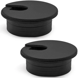 2 Pcs Black Desk Cord Grommet 1-1/2 Inch | Plastic Grommet Cable Hole Cover, U-Shape Cable Hole Cover, for Office and Computer Desks 2 Pcs Black Desk Cord Grommet 1-1/2 Inch | Plastic Grommet Cable Hole Cover, U-Shape Cable Hole Cover, for Office and Computer Desks