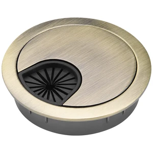 Desk Grommet, 2 Inch Metal Desk Cable Grommet, Bronze, 2 Pack | Metal Desk Hole Grommet Cover For Cable Management. Wire Pass Through Design For Office Desks, Tables And Workstations. Desk Grommet, 2 Inch Metal Desk Cable Grommet, Bronze, 2 Pack | Metal Desk Hole Grommet Cover For Cable Management. Wire Pass Through Design For Office Desks, Tables And Workstations.
