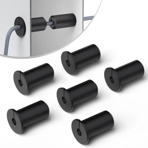 6 Pack Starlink Wall Grommets - 3/4 Inch Rubber Bushing Grommet for Starlink Dishy Ethernet Cable - 19mm Hole - Waterproof Cable Routing Kit - Black 6 Pack Starlink Wall Grommets - 3/4 Inch Rubber Bushing Grommet for Starlink Dishy Ethernet Cable - 19mm Hole - Waterproof Cable Routing Kit - Black