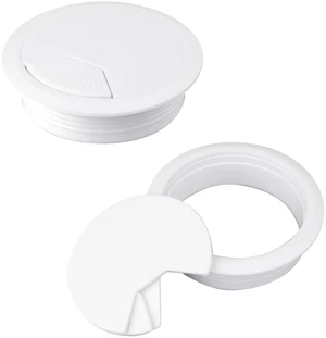 2PCS Cable Grommets 60mm 2-3/8 Inch White Desk Hole Grommet Cord Cable Table Grommet Desk Wire Hole Plug Cover for Cables and Cords Management 2PCS Cable Grommets 60mm 2-3/8 Inch White Desk Hole Grommet Cord Cable Table Grommet Desk Wire Hole Plug Cover for Cables and Cords Management