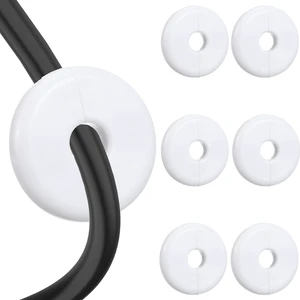 6Pcs Wall Grommets for Cables Wall Cable Pass Through Kit Cable Hole Covers | Wire Grommet Wall Plate, ABS Wall Hole Cover for Internet TV Cord Organizer 6Pcs Wall Grommets for Cables Wall Cable Pass Through Kit Cable Hole Covers | Wire Grommet Wall Plate, ABS Wall Hole Cover for Internet TV Cord Organizer