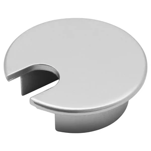 1-Pack 35mm (1-3/8") Desk Grommet, Chrome | Cable Grommet Organizer, Detachable Cover, Alloy Metal 1-Pack 35mm (1-3/8") Desk Grommet, Chrome | Cable Grommet Organizer, Detachable Cover, Alloy Metal