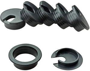 6pcs Desk Grommet 1-3/8 inch Plastic Wire Cord Cable Grommets Hole Cover | for Office PC Desk Cable Cord Organizer ( Black) 6pcs Desk Grommet 1-3/8 inch Plastic Wire Cord Cable Grommets Hole Cover | for Office PC Desk Cable Cord Organizer ( Black)