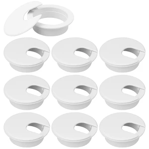 20 Pack 2 in Black Desk Grommets, Cable Hole Cover Caps | 50 mm Mounting Hole, Detachable Snap-Top Lid, and Adjustable Cord Opening for Desks, Plastic Body and Office Cables 20 Pack 2 in Black Desk Grommets, Cable Hole Cover Caps | 50 mm Mounting Hole, Detachable Snap-Top Lid, and Adjustable Cord Opening for Desks, Plastic Body and Office Cables