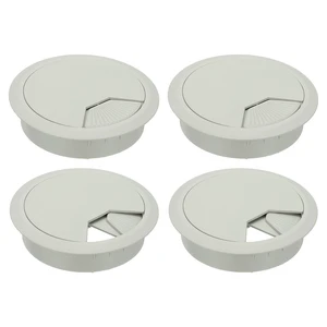 3.15 Inch/80mm Desk Grommet, 4Pcs Cable Grommet Wire Management Cable Hole Cover Cord Organizer for Office Home Table Countertop, Gray 3.15 Inch/80mm Desk Grommet, 4Pcs Cable Grommet Wire Management Cable Hole Cover Cord Organizer for Office Home Table Countertop, Gray