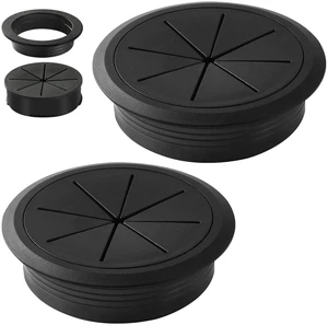 Desk Grommet Hole Diameter 3.15 Inch (Head Diameter 3.7 Inch) 2 Pieces, Desk Hole Cover for Cables Black, ABS Plastic Grommet Hole Cover for Wires Cables Through the Countertop by XIOGZAXI Desk Grommet Hole Diameter 3.15 Inch (Head Diameter 3.7 Inch) 2 Pieces, Desk Hole Cover for Cables Black, ABS Plastic Grommet Hole Cover for Wires Cables Through the Countertop by XIOGZAXI