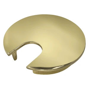 2" Metal Desk Grommet Cable Hole Cover Wire Cord Organizer | Brass Polished 2" Metal Desk Grommet Cable Hole Cover Wire Cord Organizer | Brass Polished