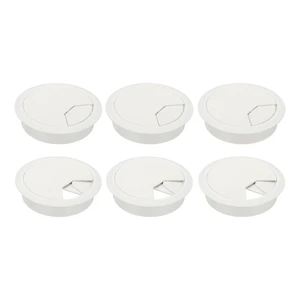 3.15 Inch/80mm Desk Grommet, 6Pcs Cable Grommet Wire Management Cable Hole Cover Cord Organizer for Office Home Table Countertop, White 3.15 Inch/80mm Desk Grommet, 6Pcs Cable Grommet Wire Management Cable Hole Cover Cord Organizer for Office Home Table Countertop, White