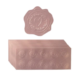 300 Pieces Embossed Gold Foil Stickers, Rose Gold Heart-Love | For Envelopes, Wedding Invitations, Christmas Greeting Cards 300 Pieces Embossed Gold Foil Stickers, Rose Gold Heart-Love | For Envelopes, Wedding Invitations, Christmas Greeting Cards
