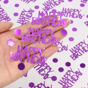 Blopee Birthday Confetti - Purple Happy Birthday Decorations, 270 Pcs Blopee Birthday Confetti - Purple Happy Birthday Decorations, 270 Pcs