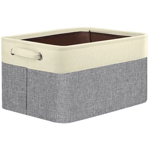 1 Pack Fabric Closet Storage Bins for Shelves, Linen Closet Organizers and Storage, Decorative Baskets for Organizing, Shelf, Clothes, Home, Office (Grey, 12"x8"x8") 1 Pack Fabric Closet Storage Bins for Shelves, Linen Closet Organizers and Storage, Decorative Baskets for Organizing, Shelf, Clothes, Home, Office (Grey, 12"x8"x8")