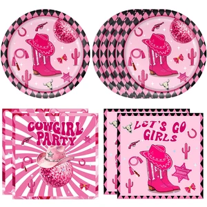 40PCS Cowgirl Party Decorations Disco Cowgirl Birthday Plates and Napkins Pink Party Supplies Disposable Table Decor Set for Women Girl Western Cowgirl Baby Shower Bachelorette Party Supplies 40PCS Cowgirl Party Decorations Disco Cowgirl Birthday Plates and Napkins Pink Party Supplies Disposable Table Decor Set for Women Girl Western Cowgirl Baby Shower Bachelorette Party Supplies