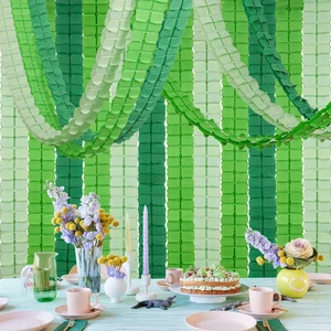 Green Four-Leaf Clover Paper Streamers Garland Banner | 6 Pack, 59ft, 9.8ft/3m Each, for Birthday Wedding Bridal Engagement Shower Graduations Party Decorations Supplies Green Four-Leaf Clover Paper Streamers Garland Banner | 6 Pack, 59ft, 9.8ft/3m Each, for Birthday Wedding Bridal Engagement Shower Graduations Party Decorations Supplies