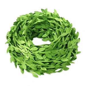 66 Ft Leaf Ribbon, Artificial Eucalyptus Garland Rattan Leaf String | Decorative Green Leaves for Baby Shower Wedding Spring Jungle Wild Party Decor, Gift Wrapping, DIY Garland & Christmas Craft 66 Ft Leaf Ribbon, Artificial Eucalyptus Garland Rattan Leaf String | Decorative Green Leaves for Baby Shower Wedding Spring Jungle Wild Party Decor, Gift Wrapping, DIY Garland & Christmas Craft
