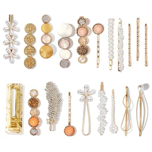 20 PCS Hair Accessories for Decorative Party Wedding, Pearl Hair Clips Set Fashion Korean Acrylic Resin Hair Barrettes, Bobby Pins Hairpins for Women and Ladies Girls Headwear Styling Tools 20 PCS Hair Accessories for Decorative Party Wedding, Pearl Hair Clips Set Fashion Korean Acrylic Resin Hair Barrettes, Bobby Pins Hairpins for Women and Ladies Girls Headwear Styling Tools