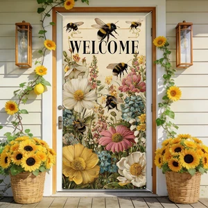 seewan Spring Welcome Door Cover Decoration, 70.87" x 35.43" Door Banners for Front Door, Indoor and Outdoor Party Decoration, Hanging Doorway Decor for Home Entrance seewan Spring Welcome Door Cover Decoration, 70.87" x 35.43" Door Banners for Front Door, Indoor and Outdoor Party Decoration, Hanging Doorway Decor for Home Entrance