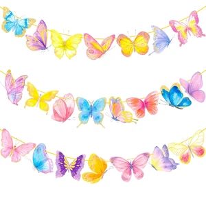 2pcs Gold Glitter Butterfly Banner Decorations for Summer Theme Party, Baby Girl Birthday, Wedding Party Supplies 2pcs Gold Glitter Butterfly Banner Decorations for Summer Theme Party, Baby Girl Birthday, Wedding Party Supplies
