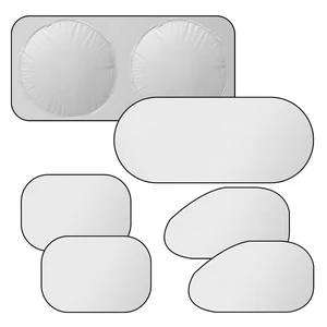 6PCS Reflective Car Windshield Sun Shade | Foldable Side Window Sunshade with Storage Bag for Front & Rear Windshield, Privacy Protection Cover Block UV Rays, Keep Cool 6PCS Reflective Car Windshield Sun Shade | Foldable Side Window Sunshade with Storage Bag for Front & Rear Windshield, Privacy Protection Cover Block UV Rays, Keep Cool