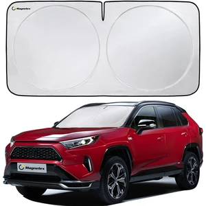 Car Windshield Sunshade - Advanced Light-Blocking Protection, Foldable Sun Shade with Mirror Cut-Out Keeps Your Vehicle Cool, Fit for Cars, Trucks, and SUVs - Medium (62 x 32 in) Car Windshield Sunshade - Advanced Light-Blocking Protection, Foldable Sun Shade with Mirror Cut-Out Keeps Your Vehicle Cool, Fit for Cars, Trucks, and SUVs - Medium (62 x 32 in)