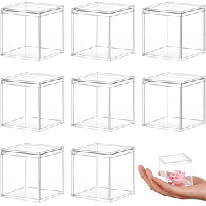 8 Pcs Clear Acrylic Box with Lid, 1.77 x 1.77 x 1.77 Inch, Classic Style | Small Storage Box, Mini Plastic Cube Containers, Candy, Tiny Jewelry, Holiday, Party Favor, Wedding, Home Decoration 8 Pcs Clear Acrylic Box with Lid, 1.77 x 1.77 x 1.77 Inch, Classic Style | Small Storage Box, Mini Plastic Cube Containers, Candy, Tiny Jewelry, Holiday, Party Favor, Wedding, Home Decoration