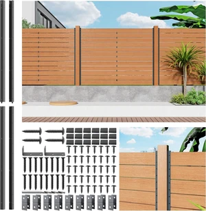 6FT No Dig Privacy Metal Fence Post for Wood Slat U-ShapeBlack Line Post Outdoor Privacy Fence Panels Butt-Joint 2Pack 6FT No Dig Privacy Metal Fence Post for Wood Slat U-ShapeBlack Line Post Outdoor Privacy Fence Panels Butt-Joint 2Pack