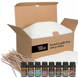SAEUYVB 10 lbs White Natural Pearled Candle Sand Kit | Refillable DIY Candle Making Kit with 8 Scents,50 Wicks,Ideal DIY Craft Gift Decoration for Birthdays, Christmas,Weddings SAEUYVB 10 lbs White Natural Pearled Candle Sand Kit | Refillable DIY Candle Making Kit with 8 Scents,50 Wicks,Ideal DIY Craft Gift Decoration for Birthdays, Christmas,Weddings