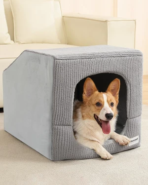 Hovicaed Indoor Dog House Small Sized Dog Tent with Dog Cave Bed 26x20ines | Covered Dog Bed With Washable Removable Cover-Pet Orthopedic Egg-Crate Foam Cushion Sturdy Frame For Inside Dog House Hovicaed Indoor Dog House Small Sized Dog Tent with Dog Cave Bed 26x20ines | Covered Dog Bed With Washable Removable Cover-Pet Orthopedic Egg-Crate Foam Cushion Sturdy Frame For Inside Dog House