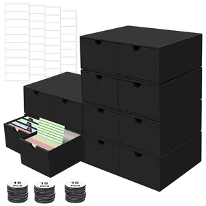 aopule 10Packs 4x6 Index Card Box,Index Card Organizer Box with Lid,Hold 10000 Cards,Black Recipe Holder for 4''x6'' Notecard Recipe Flashcard Card aopule 10Packs 4x6 Index Card Box,Index Card Organizer Box with Lid,Hold 10000 Cards,Black Recipe Holder for 4''x6'' Notecard Recipe Flashcard Card