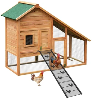 Chicken Coop Ramp 52.5''L, Ladder Length Adjustable for Henhouse | Heavy Duty Metal Coop Steps for Feet Problem or Cannot Fly Chickens, Waterproof, Non-Slip, Rustproof, Sturdy&Easy to Clean Chicken Coop Ramp 52.5''L, Ladder Length Adjustable for Henhouse | Heavy Duty Metal Coop Steps for Feet Problem or Cannot Fly Chickens, Waterproof, Non-Slip, Rustproof, Sturdy&Easy to Clean