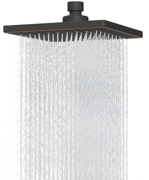 Hibbent cUPC Certified Thick Metal 6'' Rain Shower Head, Oil Rubbed Bronze | High Pressure Shower Head, Bathroom Waterfall Shower Heads, High Flow Fixed Showerheads with Adjustable Brass Ball Joint Hibbent cUPC Certified Thick Metal 6'' Rain Shower Head, Oil Rubbed Bronze | High Pressure Shower Head, Bathroom Waterfall Shower Heads, High Flow Fixed Showerheads with Adjustable Brass Ball Joint