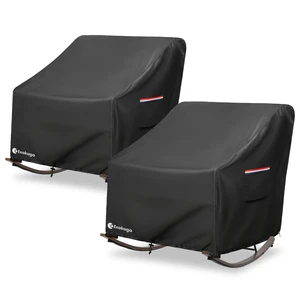 Exokugo Outdoor Rocking Chair Cover 2 Pack,600D Heavy Duty Waterproof Patio Egg Rocking Chair Covers,for 41" W x 45" D x 31" H Outdoor Papasan Rocking Chair Black Exokugo Outdoor Rocking Chair Cover 2 Pack,600D Heavy Duty Waterproof Patio Egg Rocking Chair Covers,for 41" W x 45" D x 31" H Outdoor Papasan Rocking Chair Black