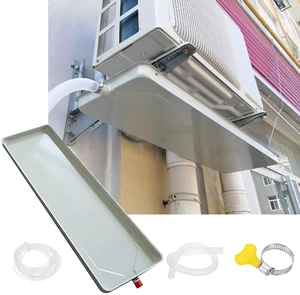 DHUPKMBEW Air Conditioner Drip Pan Condensate Drain Pan 31.8x9.4in, Portable AC Drip Tray for Air Conditioner Outdoor Unit Split Systems DHUPKMBEW Air Conditioner Drip Pan Condensate Drain Pan 31.8x9.4in, Portable AC Drip Tray for Air Conditioner Outdoor Unit Split Systems