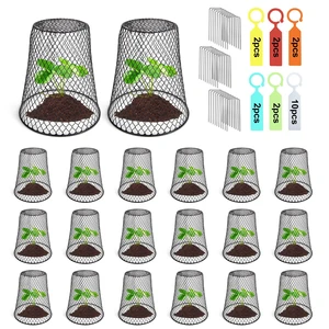 20 Pcs 6.8"×7.4" (Multiple Sizes/Quantities Available) Seedling Plant Protectors from Animals, Chicken Wire Plant Cage Garden Cloche to Protect Plants Vegetables from Rabbits Squirrels Chicken 20 Pcs 6.8"×7.4" (Multiple Sizes/Quantities Available) Seedling Plant Protectors from Animals, Chicken Wire Plant Cage Garden Cloche to Protect Plants Vegetables from Rabbits Squirrels Chicken