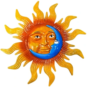 25.7'' Large Size Metal Sun Outdoor Wall Art Decor, Sun&Moon Outside Metal Art Rust Proof Wall Sculpture, Ideal for for Yard, Bedroom, Patio, Garden, Fence, Deck Pool Home and Farmhouse (Large sun) 25.7'' Large Size Metal Sun Outdoor Wall Art Decor, Sun&Moon Outside Metal Art Rust Proof Wall Sculpture, Ideal for for Yard, Bedroom, Patio, Garden, Fence, Deck Pool Home and Farmhouse (Large sun)