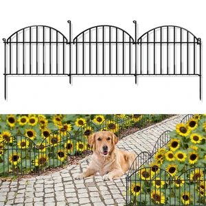 21.25ft x 20in Animal Barrier Fence, 15 Panels Garden Fencing for Dogs Rabbit, Rustproof Metal Edging Border Ground Stake, Arched Decorative Fences for Seedlings Protection, Outdoor Yard Patio Lawn 21.25ft x 20in Animal Barrier Fence, 15 Panels Garden Fencing for Dogs Rabbit, Rustproof Metal Edging Border Ground Stake, Arched Decorative Fences for Seedlings Protection, Outdoor Yard Patio Lawn