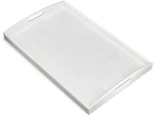 Bam & Boo White Bamboo Serving Tray Extra Large with Handles for Food, Drinks, Storage, Decor, Vanity, Breakfast, Parties, Weddings, Picnics(23.6 x 15 x 2.35, White) Bam & Boo White Bamboo Serving Tray Extra Large with Handles for Food, Drinks, Storage, Decor, Vanity, Breakfast, Parties, Weddings, Picnics(23.6 x 15 x 2.35, White)
