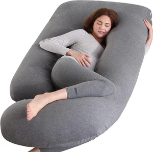 Victostar Pregnancy Pillow,57 inches U Shaped Maternity Pillow with Removable Cover Full Body Pillow Support for Back, HIPS, Legs, Belly (Black Gray) Victostar Pregnancy Pillow,57 inches U Shaped Maternity Pillow with Removable Cover Full Body Pillow Support for Back, HIPS, Legs, Belly (Black Gray)