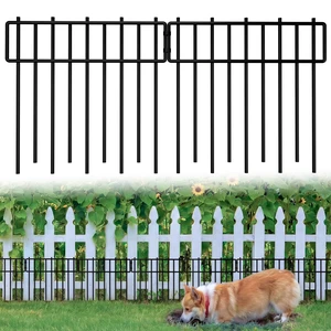 HIHADUUM 20.57ft Animal Barrier Fence - 1.2" Gap & 3.75mm Heavy-Duty Garden Fence Animal Barrie Rustproof No Dig Fence Panels for Dig Dog Fence Outdoor for Yard, Garden Fencing & Garden Edging Border HIHADUUM 20.57ft Animal Barrier Fence - 1.2" Gap & 3.75mm Heavy-Duty Garden Fence Animal Barrie Rustproof No Dig Fence Panels for Dig Dog Fence Outdoor for Yard, Garden Fencing & Garden Edging Border