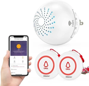 Tuya Caregiver Pager Smart Wireless Calling System WiFi SOS Emergency Home Caring Nurse Buzzer Call Bell System for Old People Patients Children Tuya Caregiver Pager Smart Wireless Calling System WiFi SOS Emergency Home Caring Nurse Buzzer Call Bell System for Old People Patients Children