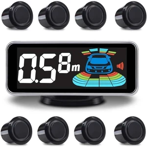 Backup Parktronic System Car Auto Vehicle Reverse with 8 Parking Sensors kit Distance Detection LCD Distance Display Sound Warning Backup Parktronic System Car Auto Vehicle Reverse with 8 Parking Sensors kit Distance Detection LCD Distance Display Sound Warning