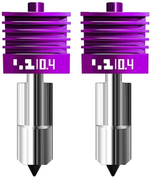 2 Pcs Upgraded 0.4mm A2L/H2D/H2S/H2C/X2D/P2S Hotend with Anti-Stick MPVD Coating - High Speed Hardened Steel P2S Nozzle for Bambu Lab P2S,X2D,H2 Series,A2L/A1/A1MINI 3D Printers, Bamboo Lab Parts 2 Pcs Upgraded 0.4mm A2L/H2D/H2S/H2C/X2D/P2S Hotend with Anti-Stick MPVD Coating - High Speed Hardened Steel P2S Nozzle for Bambu Lab P2S,X2D,H2 Series,A2L/A1/A1MINI 3D Printers, Bamboo Lab Parts