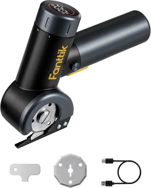 Fanttik C8 Nano Easyswap Cordless Electric Scissors with LED Display, Type-C Rechargeable Cardboard Cutter with 2 Blades, EasySwap Blade Change, LED Light, for Thin Cardboard Box Carpet Leather, Black Fanttik C8 Nano Easyswap Cordless Electric Scissors with LED Display, Type-C Rechargeable Cardboard Cutter with 2 Blades, EasySwap Blade Change, LED Light, for Thin Cardboard Box Carpet Leather, Black