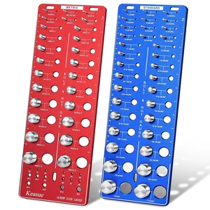 76Pcs Thread Checker, Upgrade Nut and Bolt Thread Checker 34 Standard and 26 Metric and 16 Screw Size Check Gauge, Suitable for Screw Nut Bolt Size Finder Classification 76Pcs Thread Checker, Upgrade Nut and Bolt Thread Checker 34 Standard and 26 Metric and 16 Screw Size Check Gauge, Suitable for Screw Nut Bolt Size Finder Classification