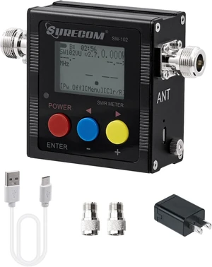 Surecom SW-102 Digital VHF/UHF 125-525Mhz Antenna Power & SWR Meter Surecom SW-102 Digital VHF/UHF 125-525Mhz Antenna Power & SWR Meter