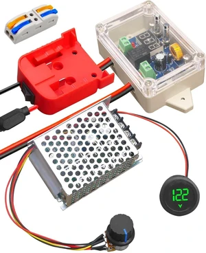 Power Wheel Adapter Kit Fit for Milwaukee M18 18V Battery with Voltage Regulator Fuse and Wire Terminals, Upgrade Battery Adapter Conversion Connector Suit for DIY Rc Truck, Robotics and Rc Car Toys Power Wheel Adapter Kit Fit for Milwaukee M18 18V Battery with Voltage Regulator Fuse and Wire Terminals, Upgrade Battery Adapter Conversion Connector Suit for DIY Rc Truck, Robotics and Rc Car Toys